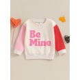 thumbnail image 2 of Bagilaanoe Toddler Baby Girl Boy Casual Sweatshirt Long Sleeve Letter Print Pullover 6M 12M 18M 24M 3T 4T Kids Fall Loose Tee Tops, 2 of 7