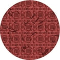 thumbnail image 1 of Ahgly Company Machine Washable Indoor Round Transitional Cranberry Red Area Rugs, 6' Round, 1 of 7