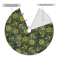 thumbnail image 2 of Yiaed Marine Anchors And Compass Print Christmas Tree Skirt , Tree SkirtsTree Mat for Christmas Winter Holiday Indoor Decorations-36", 2 of 7