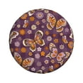 thumbnail image 2 of Gaeub Buffalo Plaid and Butterflys 14-17in Tire Cover, Spare Tire Cover, for Camper Caravan, Trailer, Car, Truck, SUV, Jeep - 15 inch, 2 of 9