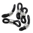 thumbnail image 1 of 50 Packs Sangle de Chaîne de Lunettes Réglable en Silicone Boucle Extrémités Connecteurs Anti-Dérapant Noir, 1 of 7