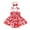 R-Red, variant on Ulitacool Spring Onesies For Girls Round Neck Sleeveless Flower Prints Romper Suspenders Skirts Bowknot Headbands Outfits Purple 6-12 Months