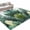 Dark Green Forest Green Gray Green, variant on Area Rugs 2.7'x5', Tropical Leaves Carpet Runner Indoor Outdoor Rugs Home Decor Aesthetic, Watercolor Summer Botanical Leaf Plants Non Slip Mats Washable Accent Rug for Living Room Bedroom