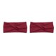 thumbnail image 3 of Diadema de ganchillo Minnieouse Estampado de leopardo Rojo oscuro 2Conjunto, 3 of 6