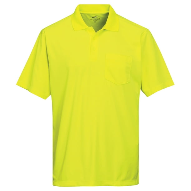 TriMountain Men's Big And Tall Rib Collar Pocket Polo Shirt