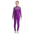 thumbnail image 7 of iiniim Kids Girls Long Sleeve Rhinestone Gymnastics Leotard Unitard Full Body One Piece Figure Ice Skating Jumpsuit Bodysuit, 7 of 7