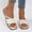 Beige, variant on Womens Fashionable Solid Color Flat Slide Sandals, Square Toe Thong Dressy Flat Sandals, Casual Comfortable Home Slippers, Lightweight Breathable Slides forWalking Shoes
