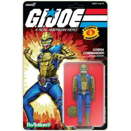G.I. Joe Cobra Commander Super7 Reaction   Action Figure