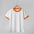 thumbnail image 4 of Kaemgyyd Infant Baby Boys Outfit T-Shirt Unisex Toddler Girls Short Sleeve Crew Neck Tee Casual Basic Color Block Tops 2-13 Years, 4 of 7