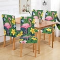 thumbnail image 2 of Yayeee 2 Pack Dining Chair Covers Stretch Parson Chairs Slipcovers Seat Protector, Pink Flamingo Pattern, 2 of 6