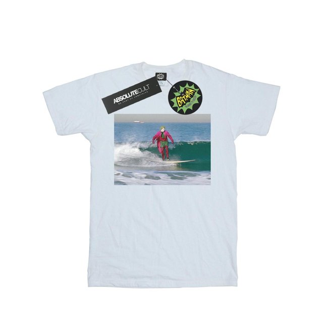 DC Comics Mens Batman TV Series Joker Surfing T-Shirt