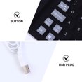 thumbnail image 3 of EeaseCA 85 Keys Roll Up USB Wired Keyboard Waterproof Silent Keyboard for Computer (Black), 3 of 7