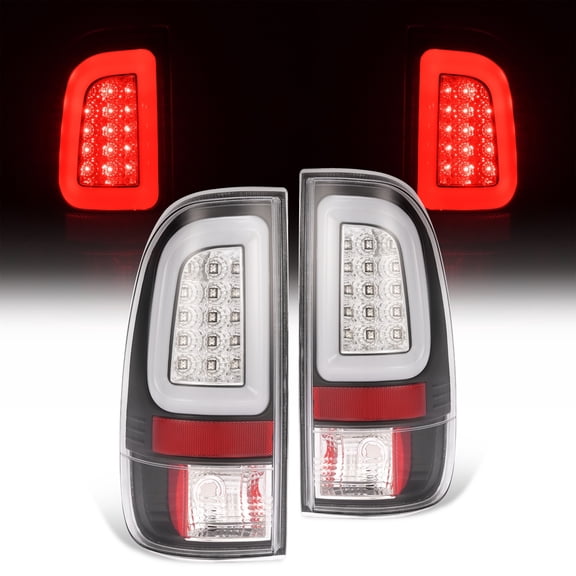 Pair Clear LED Tail Light Brake Lamps For Ford F250 F350 SD Super Duty 2008-2016