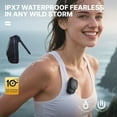 thumbnail image 4 of Wearable Bluetooth Speaker – Mini Clip-On Wireless Portable Speaker with Built-in Mic, Portable Line-In Speakers, Waterproof, 100ft Range, Up to 30H Playtime for Outdoor, Cycling, Running, Worksite, 4 of 8
