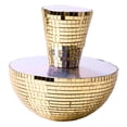 thumbnail image 1 of Decoración De Mesa Con Purpurina Y Espejo De Discoteca Con Forma De Seta Reflectante, 1 of 7