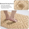 thumbnail image 5 of Yamaziot 4pcs Bathroom Rugs Set with U-Shaped Mat, Non Slip, Quick Drying, Ultra Soft and Water Absorbent Bath Rug Carpet Machine Washable Rug, Black, 5 of 7