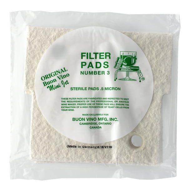 1 X Buon Vino MiniJet Filter Pads 3