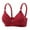 Wine, variant on CHGBMOK Womens Wireless Push Up Supportive Bras Comfortable Breathable Bras Full Figure Beauty Back Bras