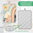 thumbnail image 6 of Yayeee Pot Holders Kitchen Heat Resistant with Pocket 7"x9.8" Cotton Oven Cooking Hot Pads, Beige Rainbow Clouds, 6 of 7