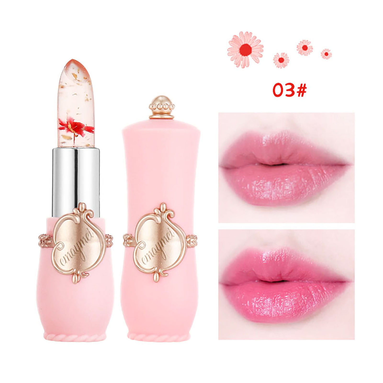 Cara Lady Beauty Bright Flower Crystal Jelly Lipstick Temperature
