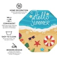 thumbnail image 3 of Vsdgher Hello Summer1 Print Leather Coasters for Drinks, Durable Drink Coasters 4 Set for Tabletop Protection, Luxurious Home Décor and Housewarming Gift-Octagon, 3 of 6