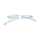 thumbnail image 3 of Gafas de sol rectangulares sin montura delgadas Gafas transparentes delgadas vintage Bisagra de resorte, 3 of 5