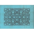 thumbnail image 1 of Ahgly Company Indoor Rectangle Oriental Light Blue Traditional Area Rugs, 7' x 10', 1 of 4