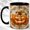Black, variant on Jack O Lantern Accent Mug, 11oz Ceramic Coffee Cup for Halloween Fans