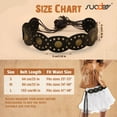 thumbnail image 6 of Women's Western Wide Belt Cowgirl Boho Disc Belt for Dresses Jeans, 6 of 6