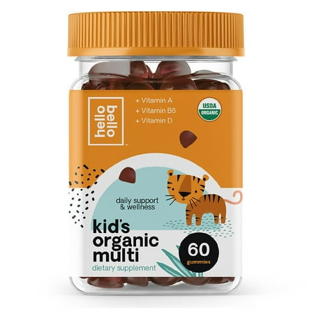 Hello Bello Organic Kids Multi Vitamin Gummy Fruit Mix