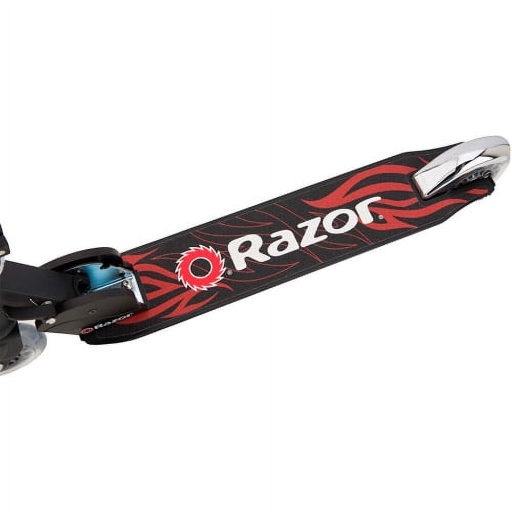 Razor A Kick Scooter for Kids, Lightweight, Foldable, Aluminum Frame, and Adjustable Handlebars, Black Color