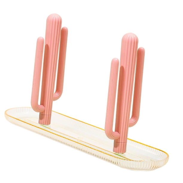 Estante para palillos, organizador de cubiertos y utensilios de cocina, escurridor para cocina Rosa claro