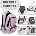 thumbnail image 6 of HUIACONG Capybara Mermaid Backpack, Lovely Ocean Style School Bookbag for Age 12-18, Water Repellent Durable Backpack for Teens Travel & Daily, 6 of 7