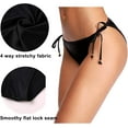 thumbnail image 6 of Charmo Women Side Tie Bikini Bottoms String Swimsuit Bottom Swim Briefs, 6 of 6