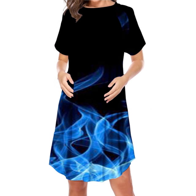 Robe pour Femmes Pyjamas pour Femmes Fermeture Éclair Latérale Allaitement Maternité Imprimé Manches Courtes Col Rond Robe pour Femmes Enceintes Pyjamas Décontractés Robe Décontractée pour Femmes Pantalons de Robe pour Femmes