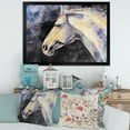 thumbnail image 3 of Designart 'Close Up Of The Head of A Lipizzan Horse' Farmhouse Framed Art Print, 3 of 4