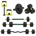 thumbnail image 1 of Set De Mancuernas Altera JS Con Barra De Pesa Rusa Ajustable Altera 20 Kg, 1 of 12
