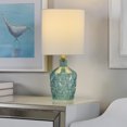 thumbnail image 5 of Textured Glass Accent Lamp with an Open Bottom Design - Sky Blue, 5 of 5