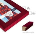 thumbnail image 3 of Bold Burgundy Solid Wood Picture Frame, 4 x 6, 3 of 8