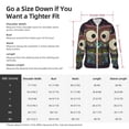 thumbnail image 5 of Pofeuu Boho Owl Print Sun Protection Outdoor Lightweight Full Zip UV Cooling Hoodie Long Sleeve Summer Clothing for Outdoor Hiking-Large, 5 of 5