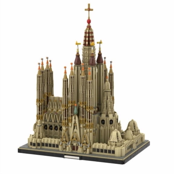 Iconic Modular Building Blocks Set for Sagrada Familia Church MOC Bricks Toys 10055pcs