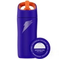 thumbnail image 3 of Gatorade Kid's Rookie Purple Water Bottle with Straw Cap,12oz​, Stainless Steel Bottle, 3 of 9