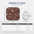 thumbnail image 3 of Disketp 2 Piece Coffee And Flowers Pattern Windshield Sunshades,Folding Windshield Sun Shade For Car Suv Trucks Sedan,Blocks Uv Rays Sun Visor Protector-Medium, 3 of 7