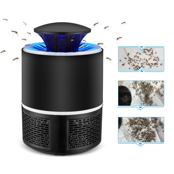 Bug Zapper Electric Mosquitoes Killer LED Light Trap Control Lamp for