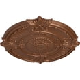 thumbnail image 3 of 53 1/2"OD x 3 1/2"P Attica Acanthus Leaf Ceiling Medallion (Fits Canopies up to 4 5/8"), Hand-Painted Polished Copper, 3 of 5