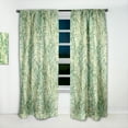 thumbnail image 2 of Designart 'Retro Tropical Foliage I' Mid-Century Modern Curtain Panel, 2 of 5