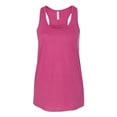 thumbnail image 2 of Bella Ladies Flowy Racerback Tank, L, Berry, 2 of 2