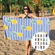 thumbnail image 4 of Advancent Toallas de playa con estampado de microfibra de verano, toalla absorbente de agua, manta de viaje, suministros de ducha para natación Deportes acuáticos tipo4, 4 of 6