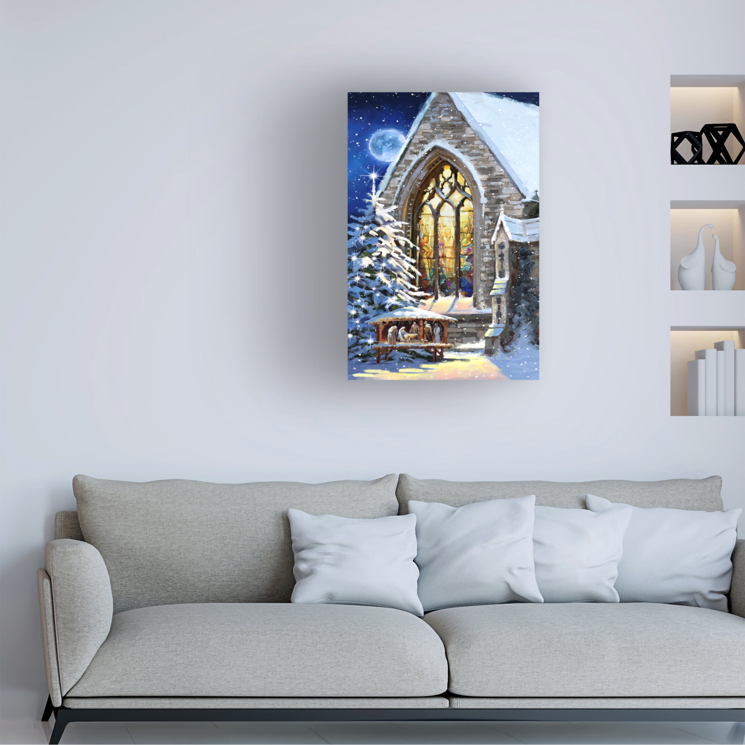 The Macneil Studio 'Christmas Manger' Canvas Art