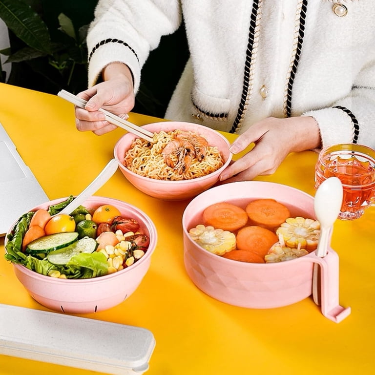 tupukom Ramen Bowl Set, 15.5 inches, Microwave Safe with